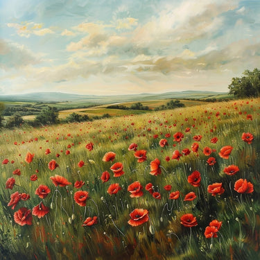 coquelicot peinture acrylique